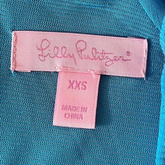 Lilly Pulitzer Ariel Blue Charlena 3/4 Sleeve Dress Size‎ XXS - Picture 3 of 16